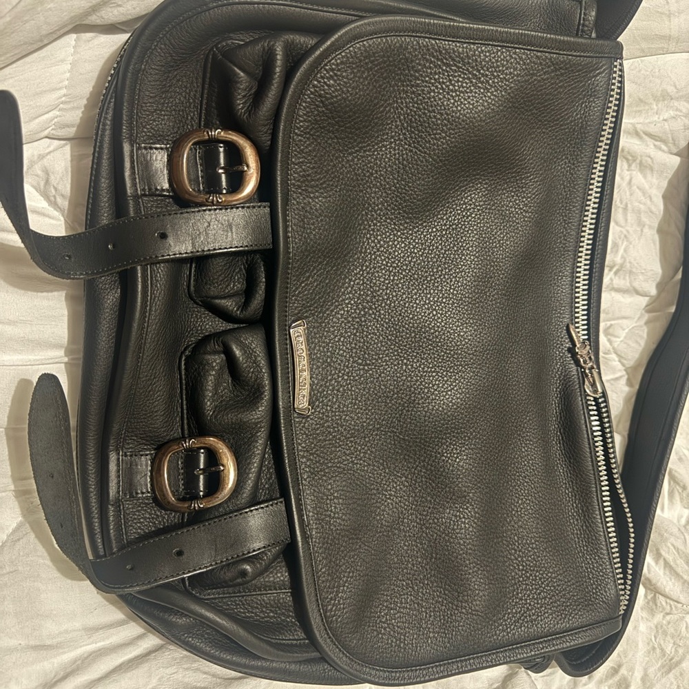 Black Leather Men's Bag